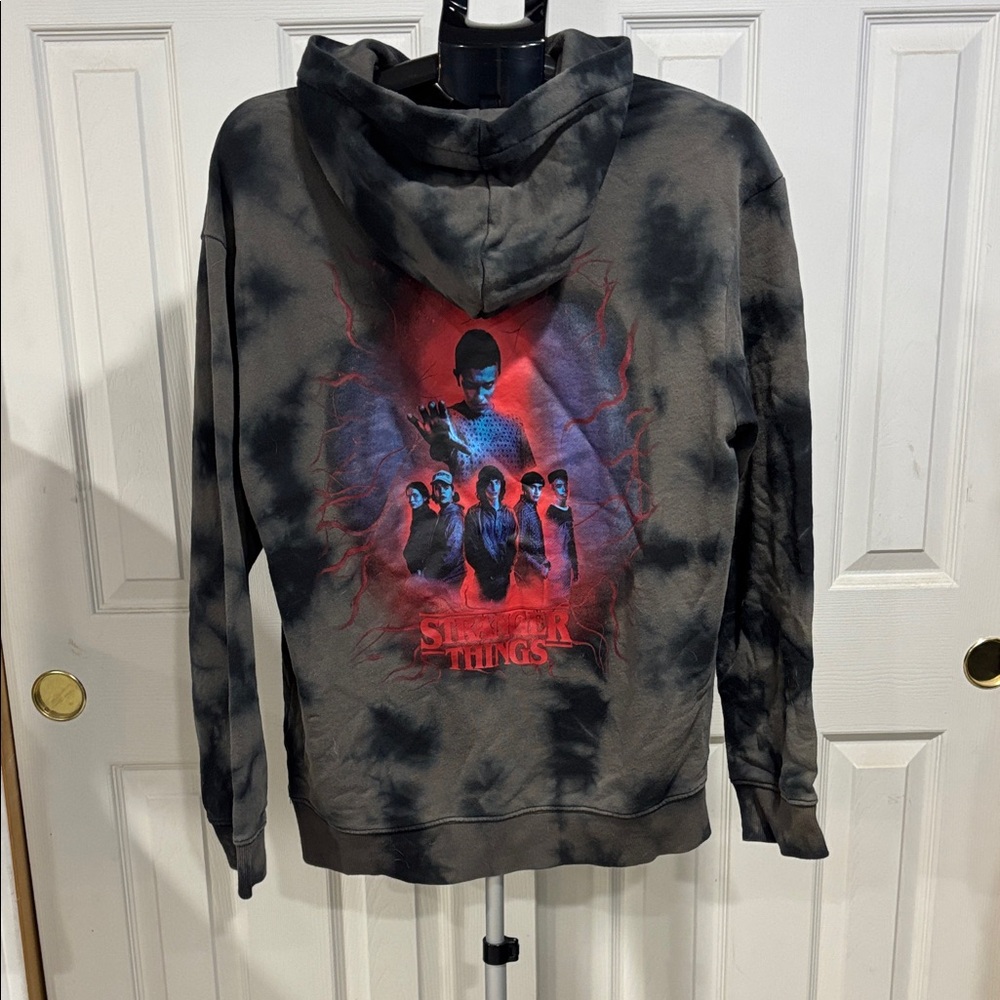 H&M Stranger Things Black and Gray Graphic Hoodie - Picture 2 of 8